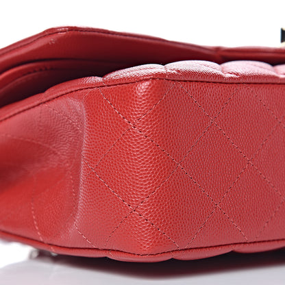 Chanel Caviar Quilted Medium Double Flap Red 9 of 10