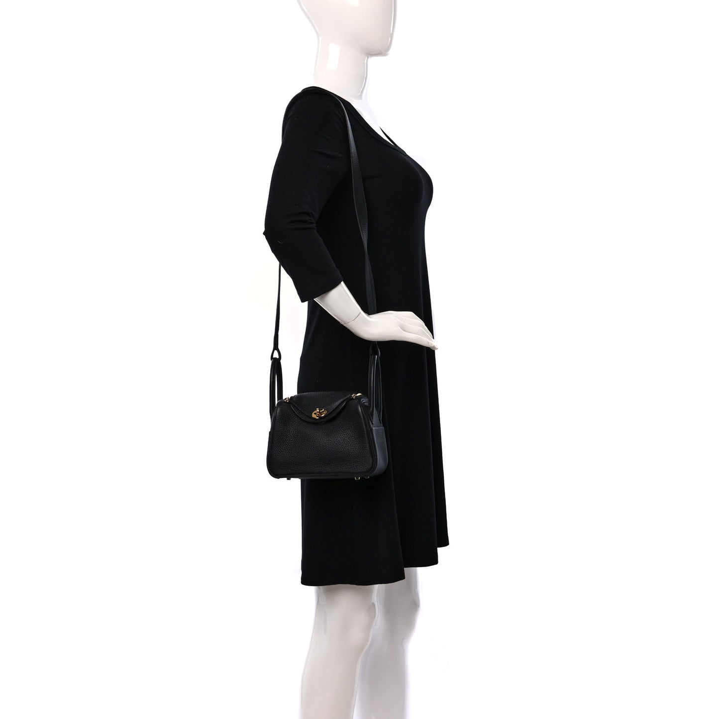 Taurillon Clemence Mini Lindy 20 Black