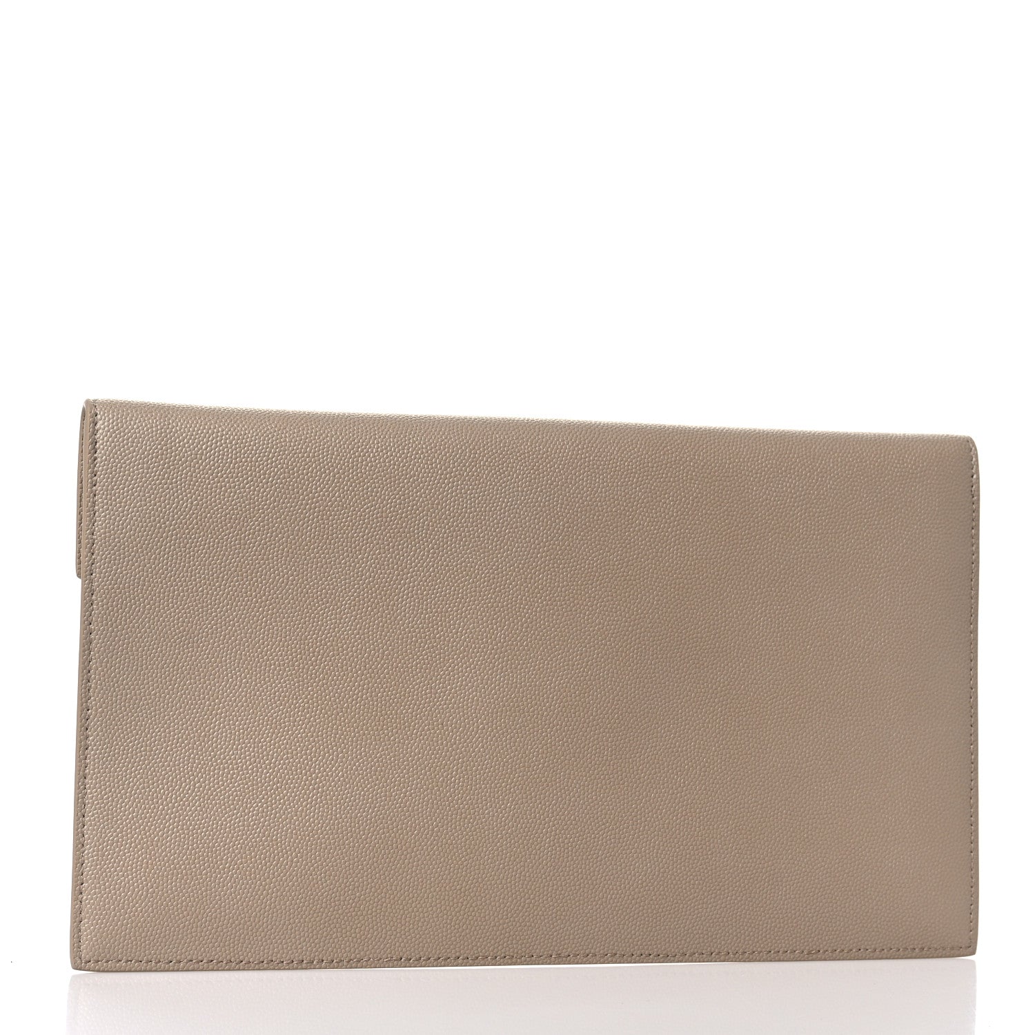 Saint Laurent Grain De Poudre Uptown Pouch Dark Beige 3 of 9