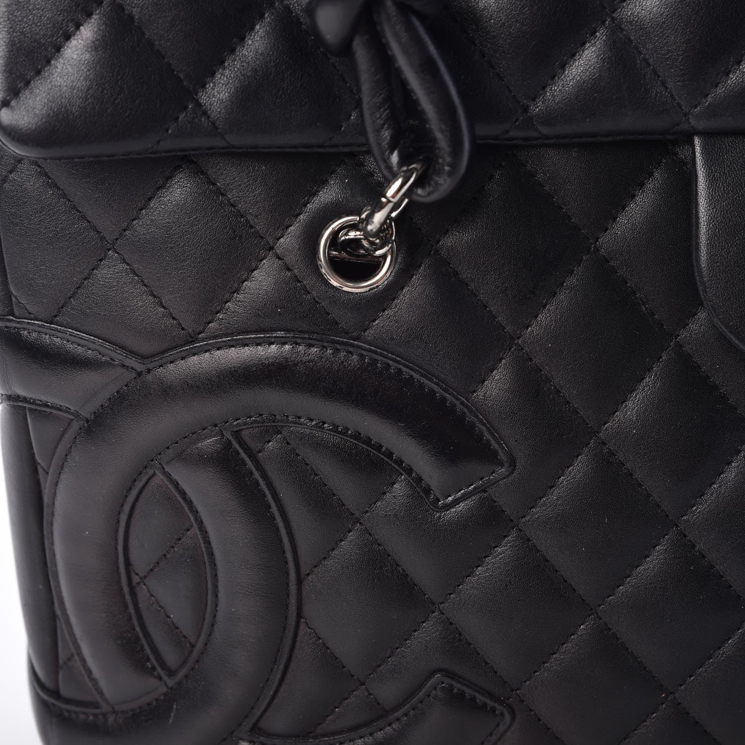 Chanel Calfskin Quilted Large Cambon Flap Black 11 of 13