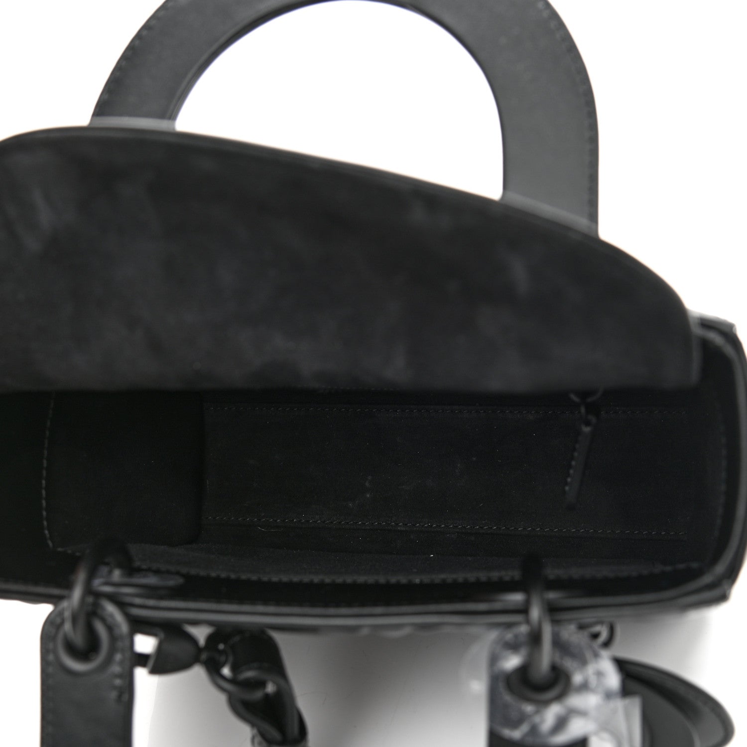 Christian Dior Calfskin Cannage Diamond Small My ABCDior Lady Dior Black 5 of 10