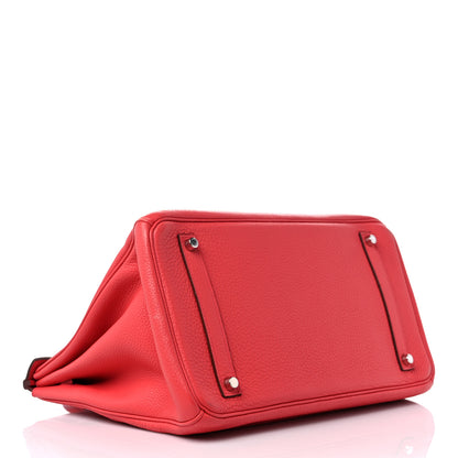 Hermes Taurillon Clemence Birkin 35 Bougainvillea 4 of 14