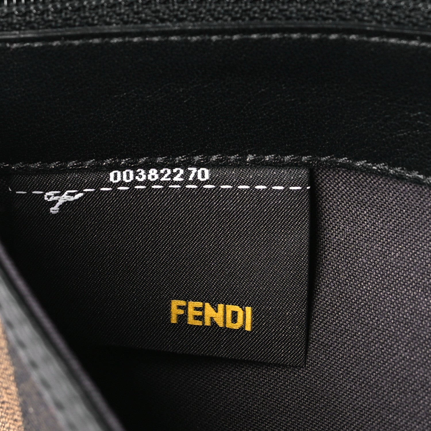 Fendi Pequin Vitello Large Chameleon Envelope Clutch Tobacco Rosso 8 of 12
