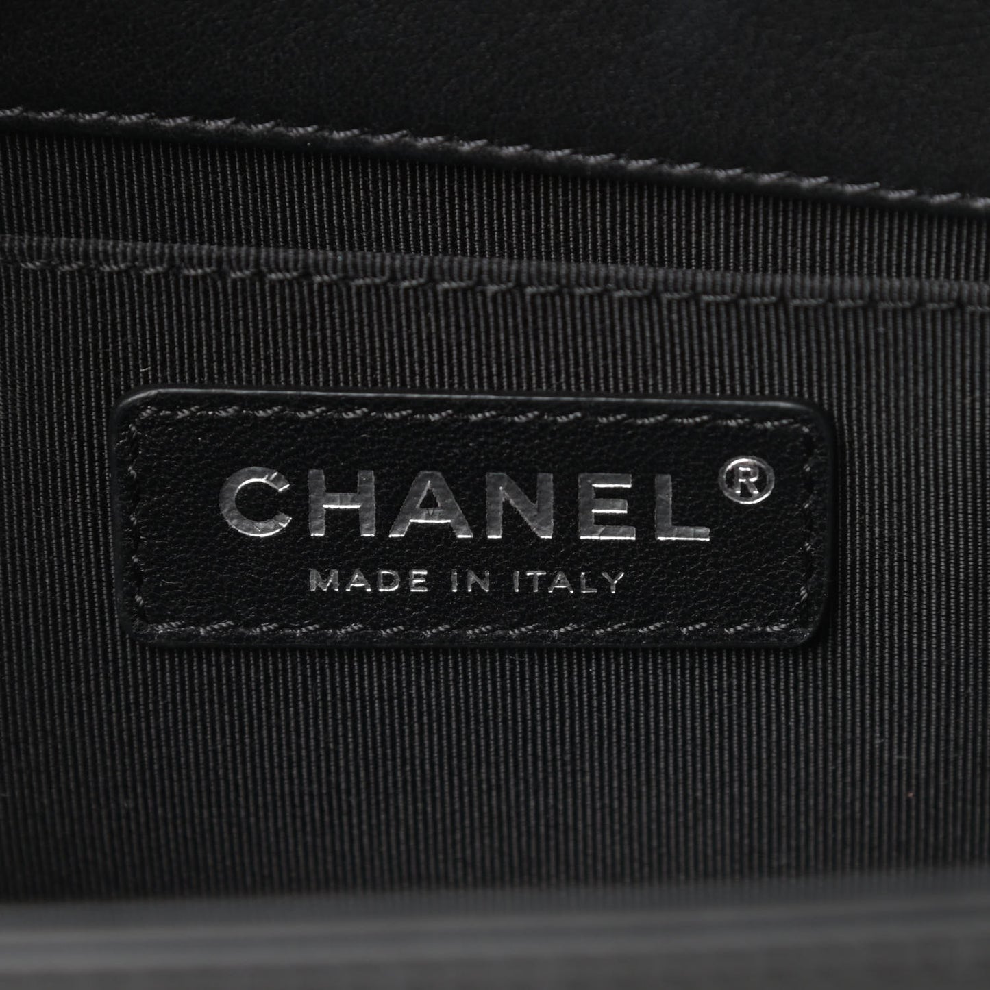 Calfskin Quilted Medium Boy Flap Black