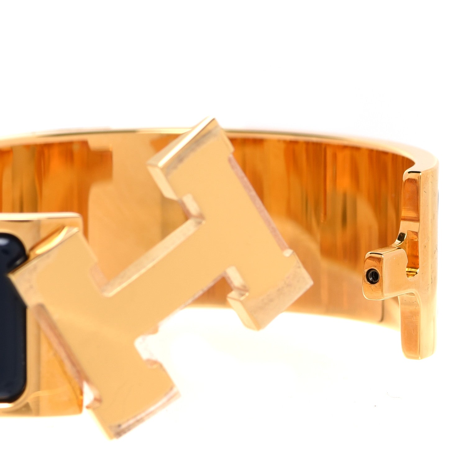 Hermes Enamel Wide Clic Clac H Bracelet PM Bleu Indigo 4 of 6