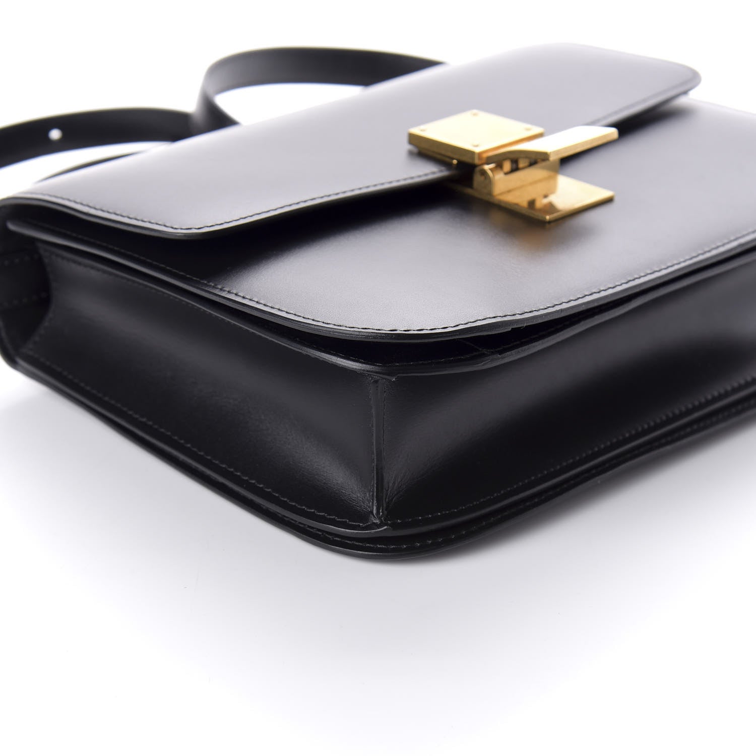 Celine Box Calfskin Medium Classic Box Flap Bag Black 7 of 8