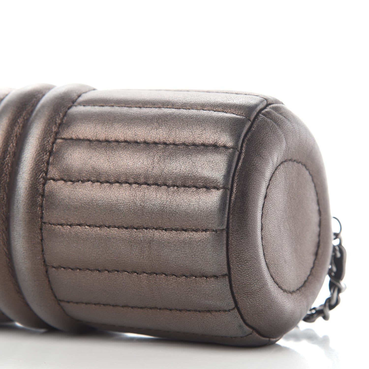 Chanel Metallic Lambskin Horizontal Quilt Pochette Bronze 8 of 8