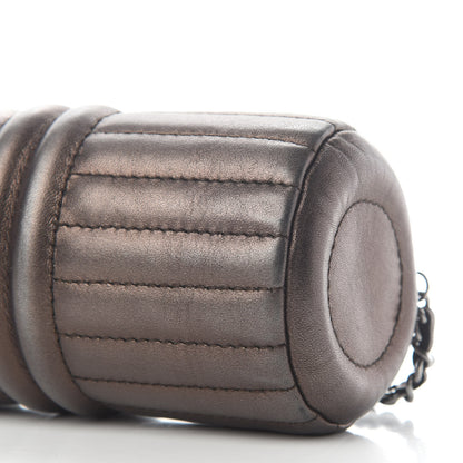 Chanel Metallic Lambskin Horizontal Quilt Pochette Bronze 8 of 8