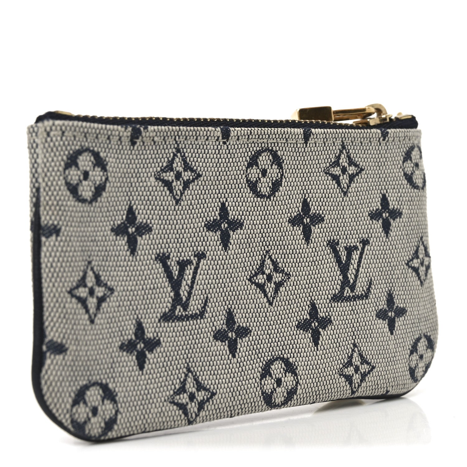 Louis Vuitton Mini Lin Key Pouch Blue 3 of 6