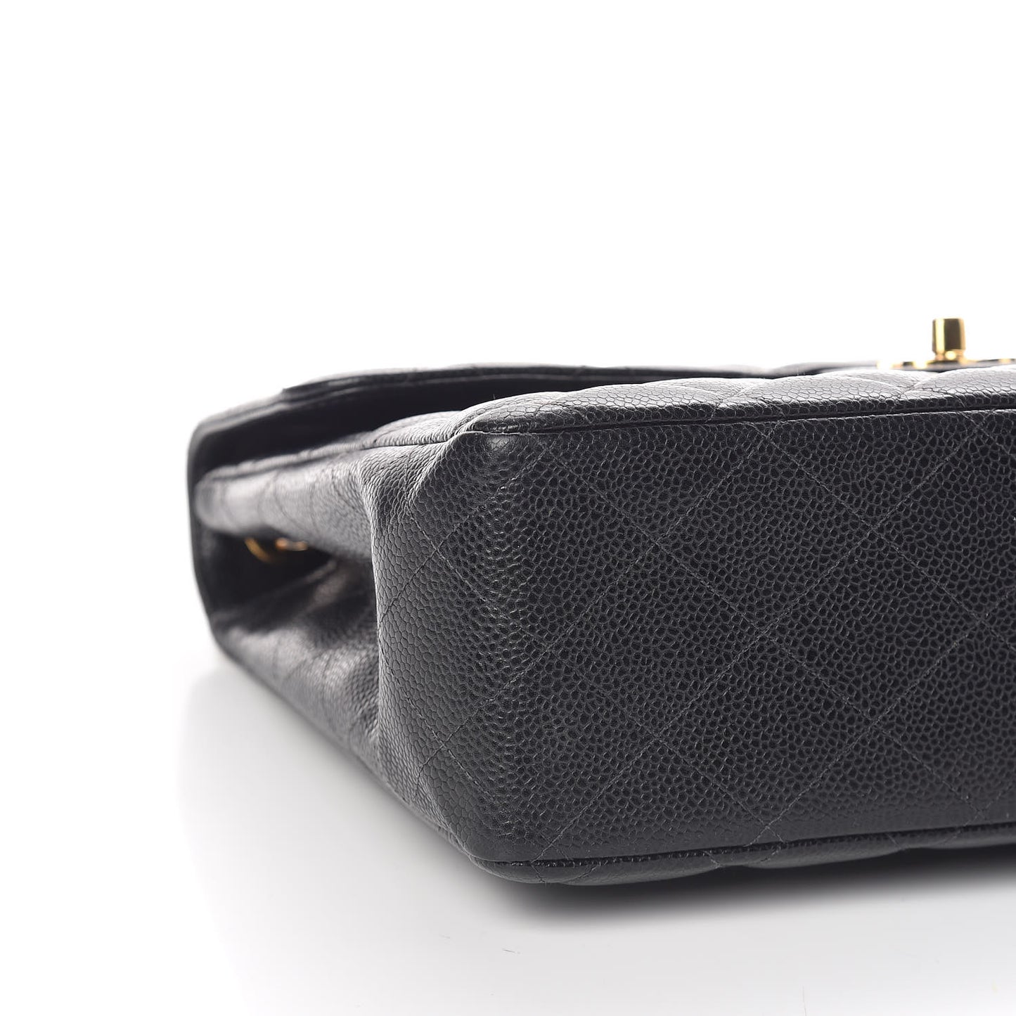 Caviar Quilted Jumbo Single Flap Black