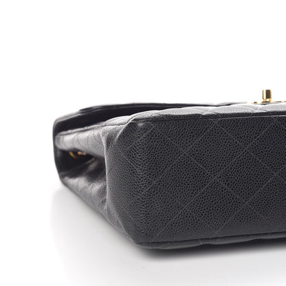 Chanel Caviar Quilted Jumbo Single Flap Black 11 of 12