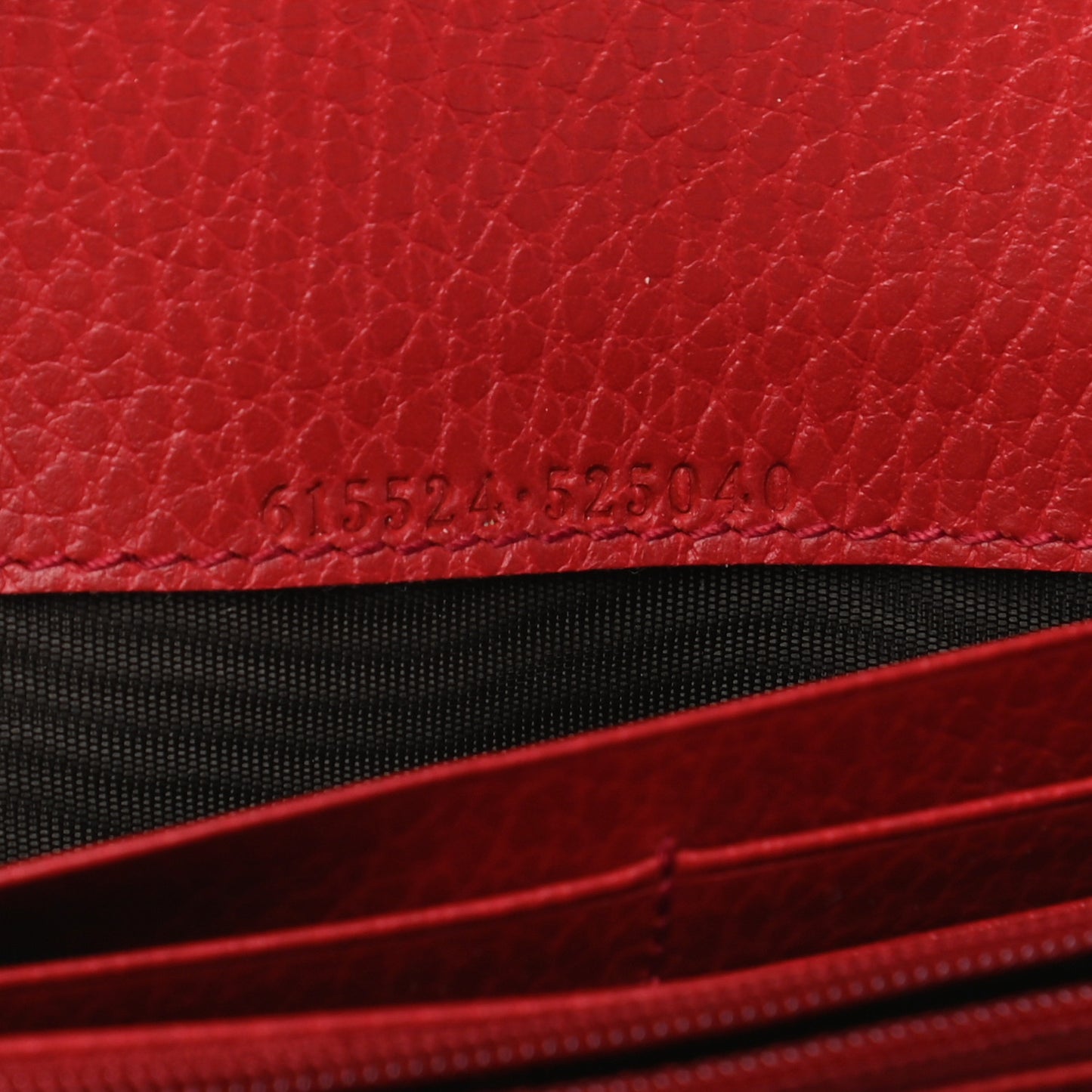 Calfskin Icon Continental Wallet Red