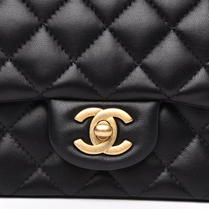 Chanel Lambskin Quilted Mini Square Flap Black 8 of 12