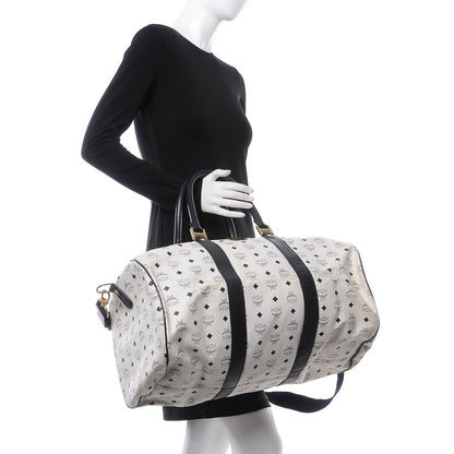 MCM Visetos Weekender Duffle Bag White 2 of 33