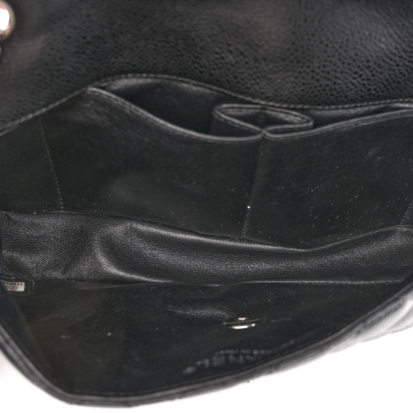 Caviar Quilted East West Flap Black