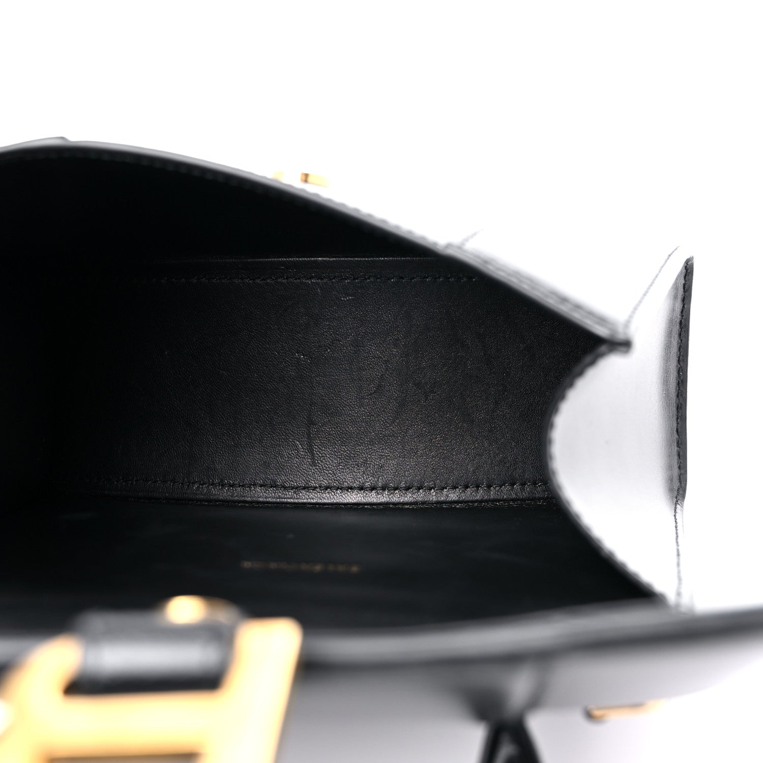 Balenciaga Shiny Box Calfskin Hourglass Top Handle Bag XS Black 5 of 12