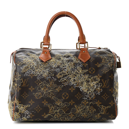 Louis Vuitton Monogram Dentelle Speedy 30 Gold 1 of 7
