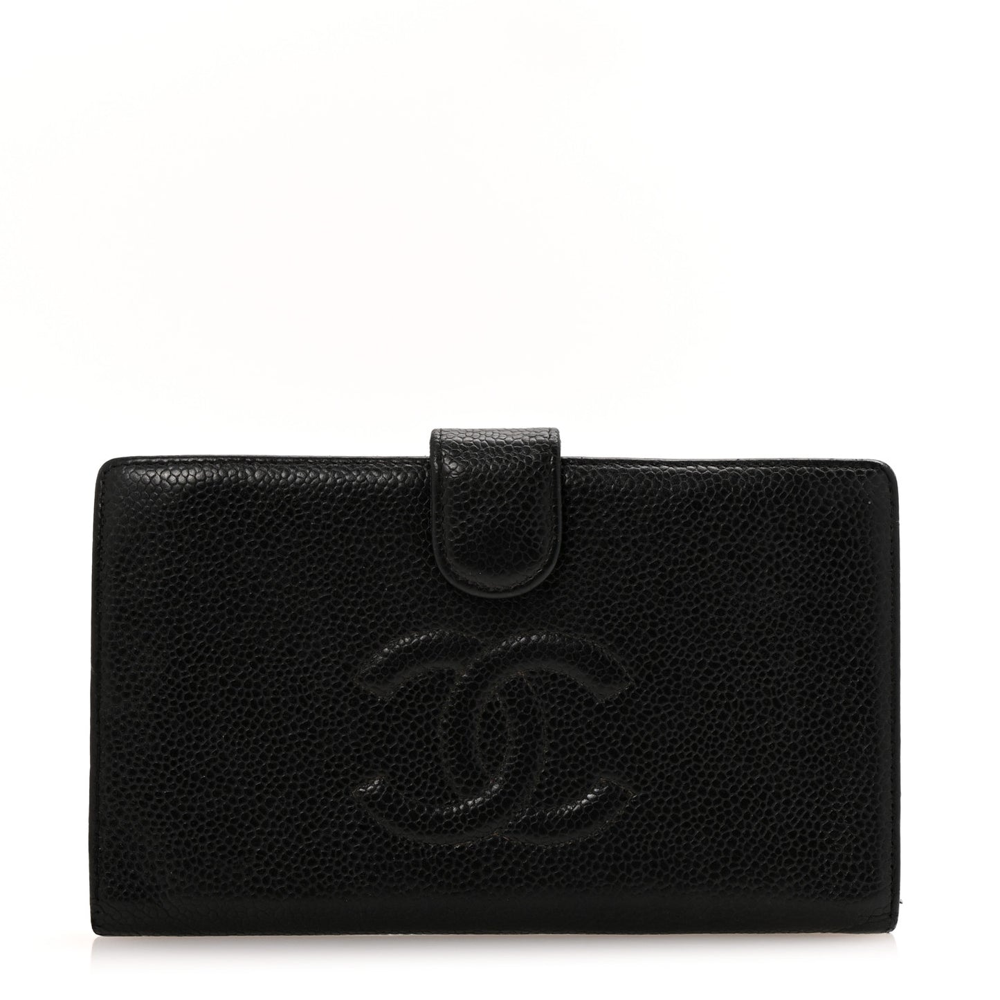 Caviar Timeless CC French Wallet Black