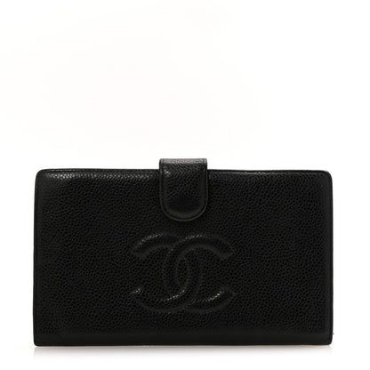 Chanel Caviar Timeless CC French Wallet Black 1 of 11