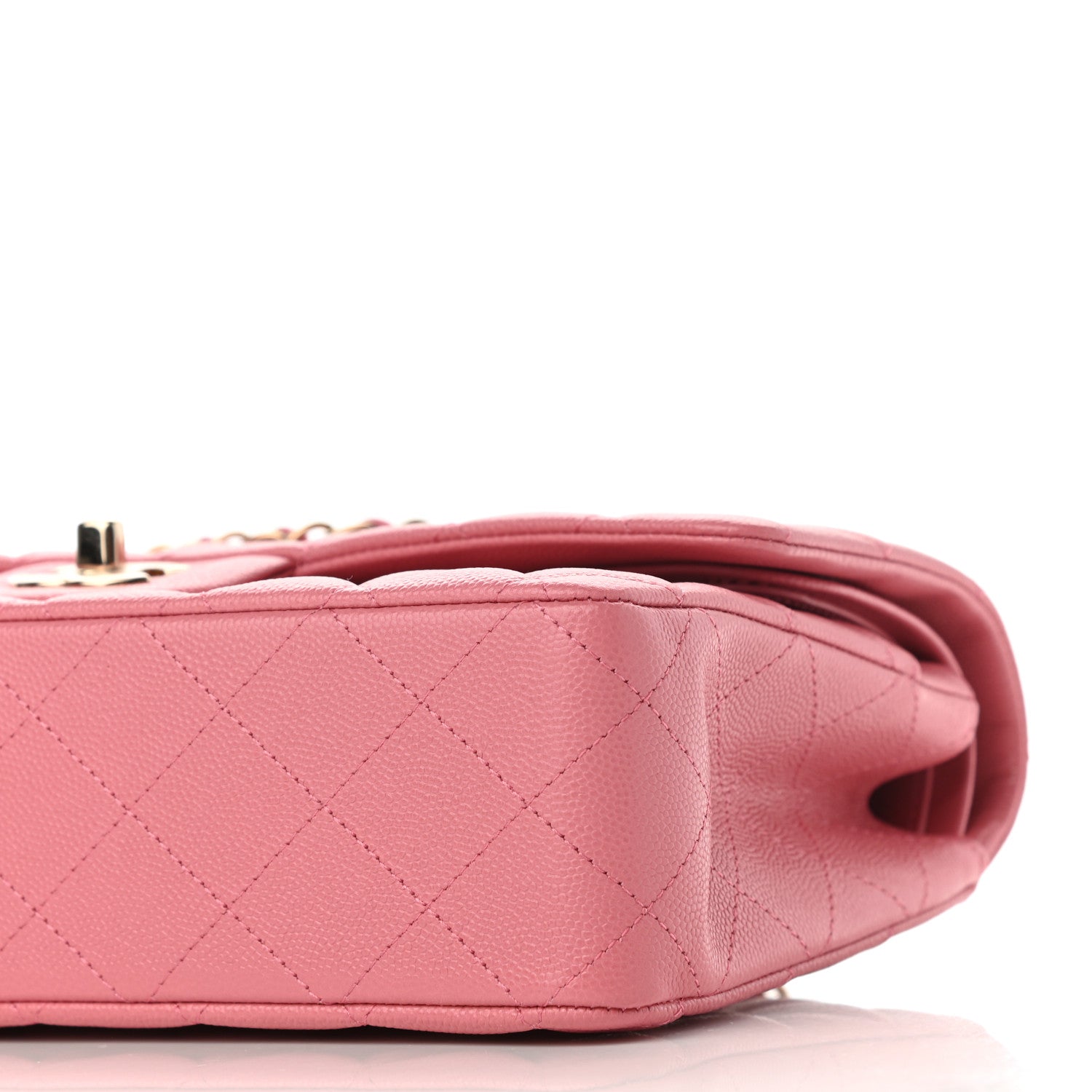 Chanel Caviar Quilted Medium Double Flap Dark Pink 19 of 21