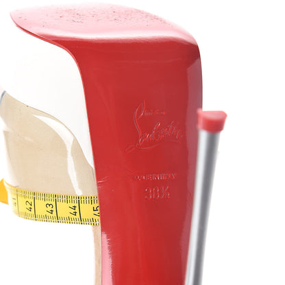 Christian Louboutin PVC Patent Ruban Calfskin Metricathy 150 Pumps 38.5 Transparent Yellow 6 of 7