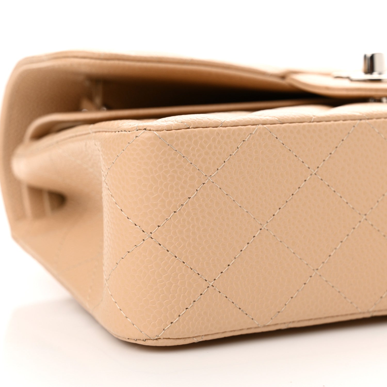 Chanel Caviar Quilted Small Double Flap Beige 9 of 12