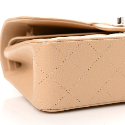 Chanel Caviar Quilted Small Double Flap Beige 9 of 12