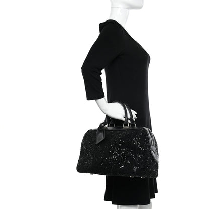 Louis Vuitton Sequin Monogram Sunshine Express Speedy Black 3 of 15
