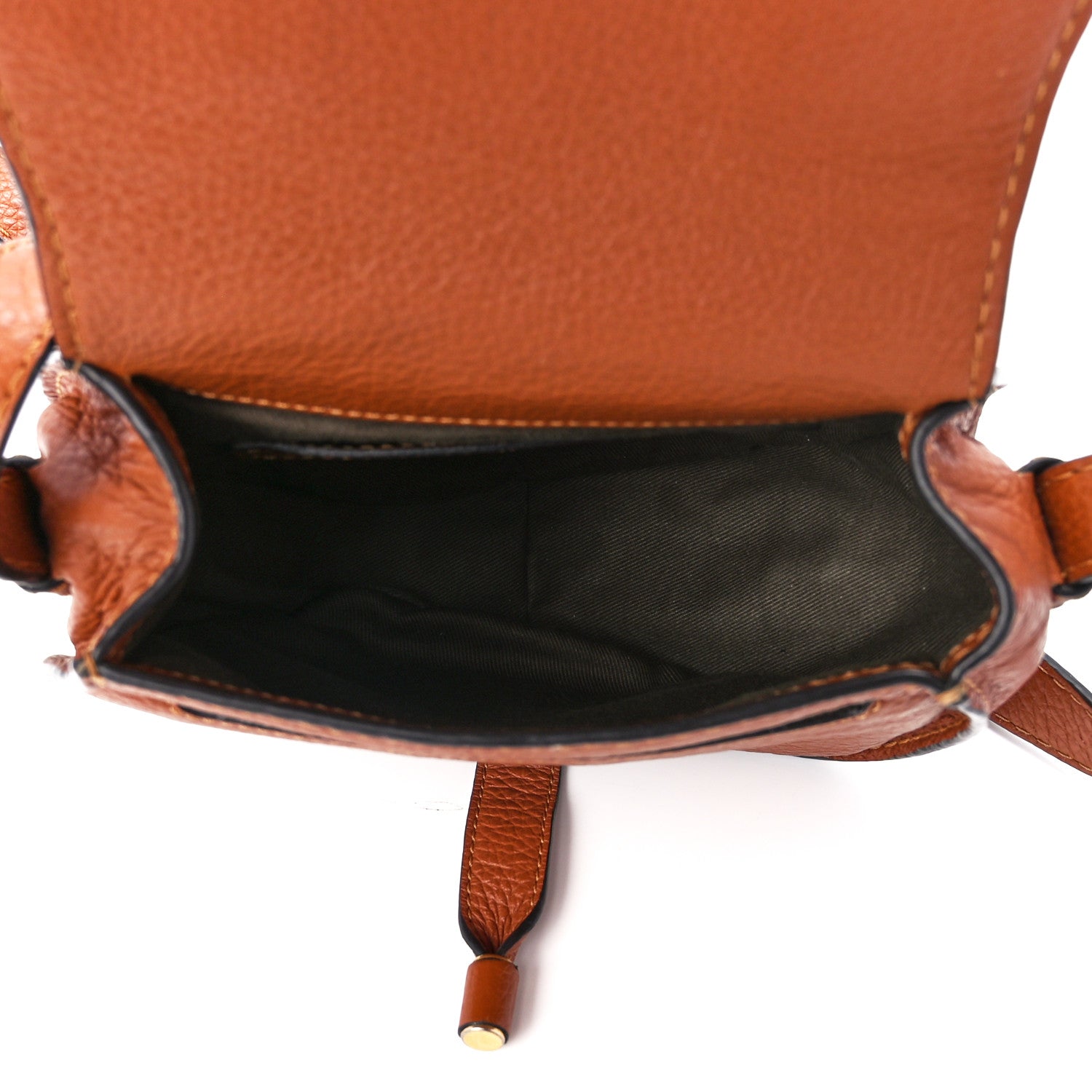 Chloe Grained Calfskin Small Marcie Saddle Bag Tan 5 of 12