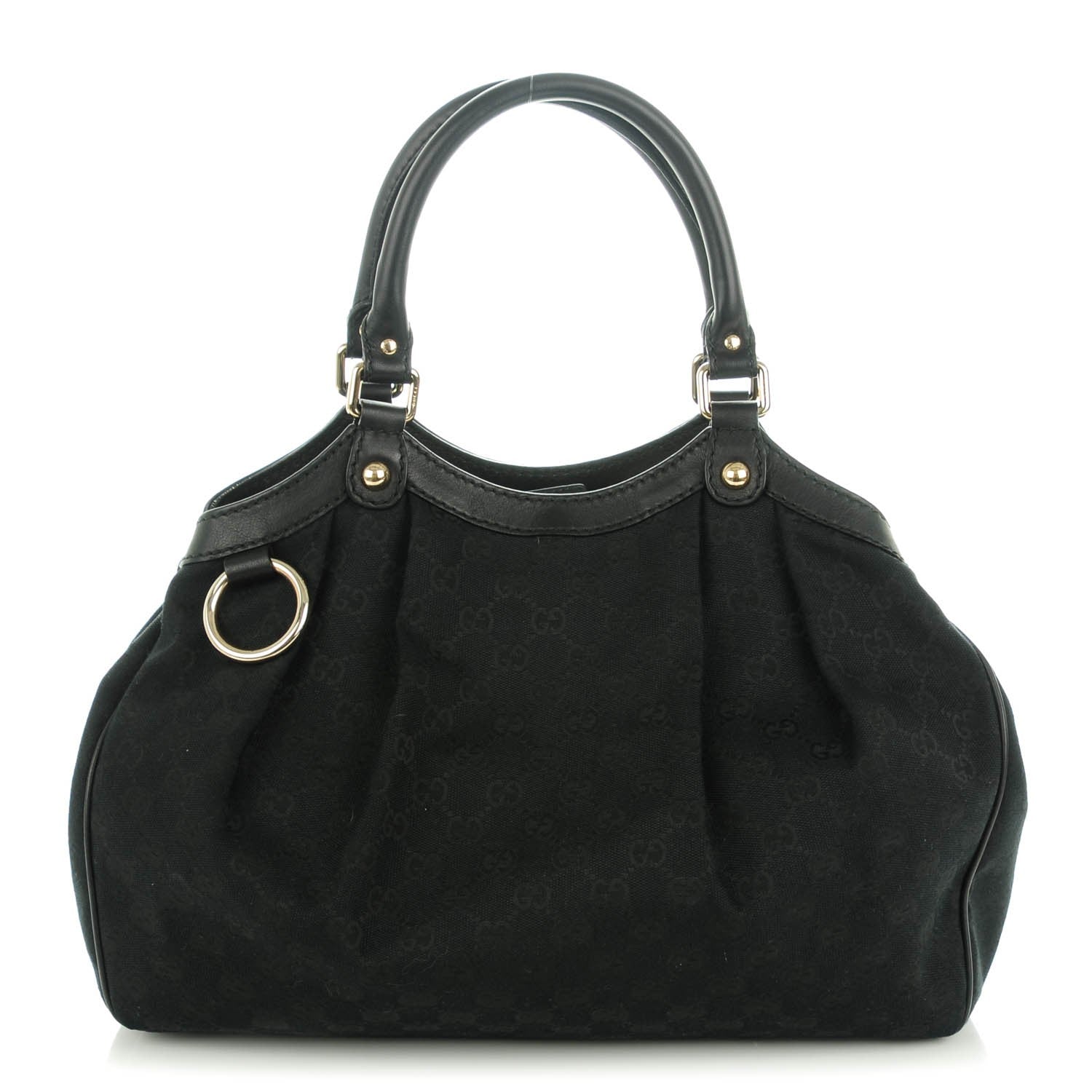 Gucci Monogram Medium Sukey Tote Black 1 of 7