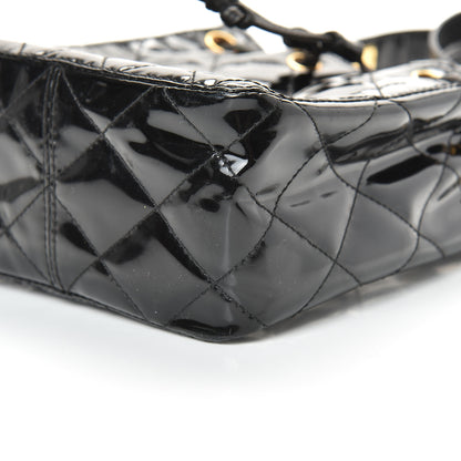 Chanel Patent Mini Drawstring Shoulder Bag Black 9 of 13