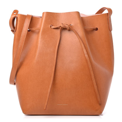 Mansur Gavriel Vegetable Tanned Calfskin Bucket Bag Cammello Rosa 1 of 8