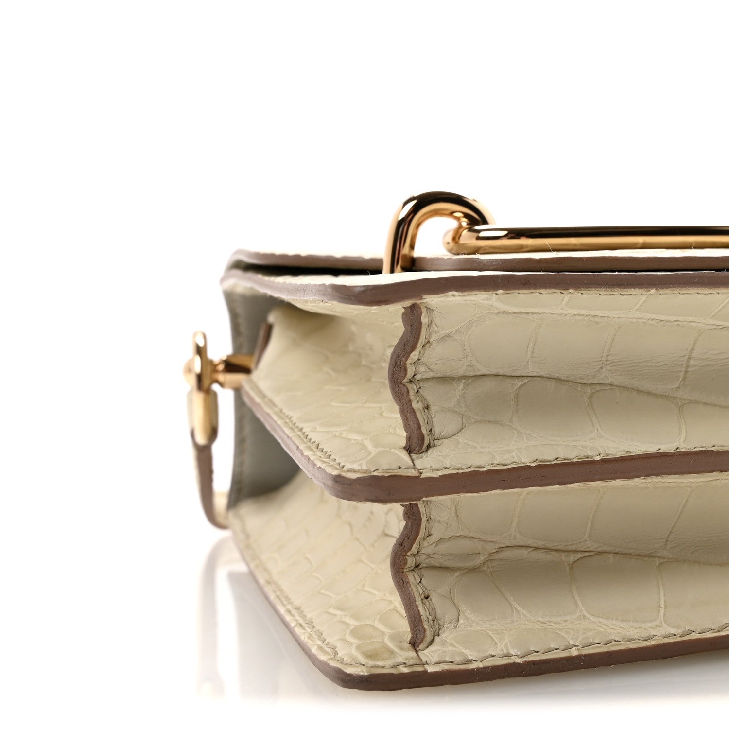 Hermes Matte Alligator Mini Sac Roulis Beton 9 of 11
