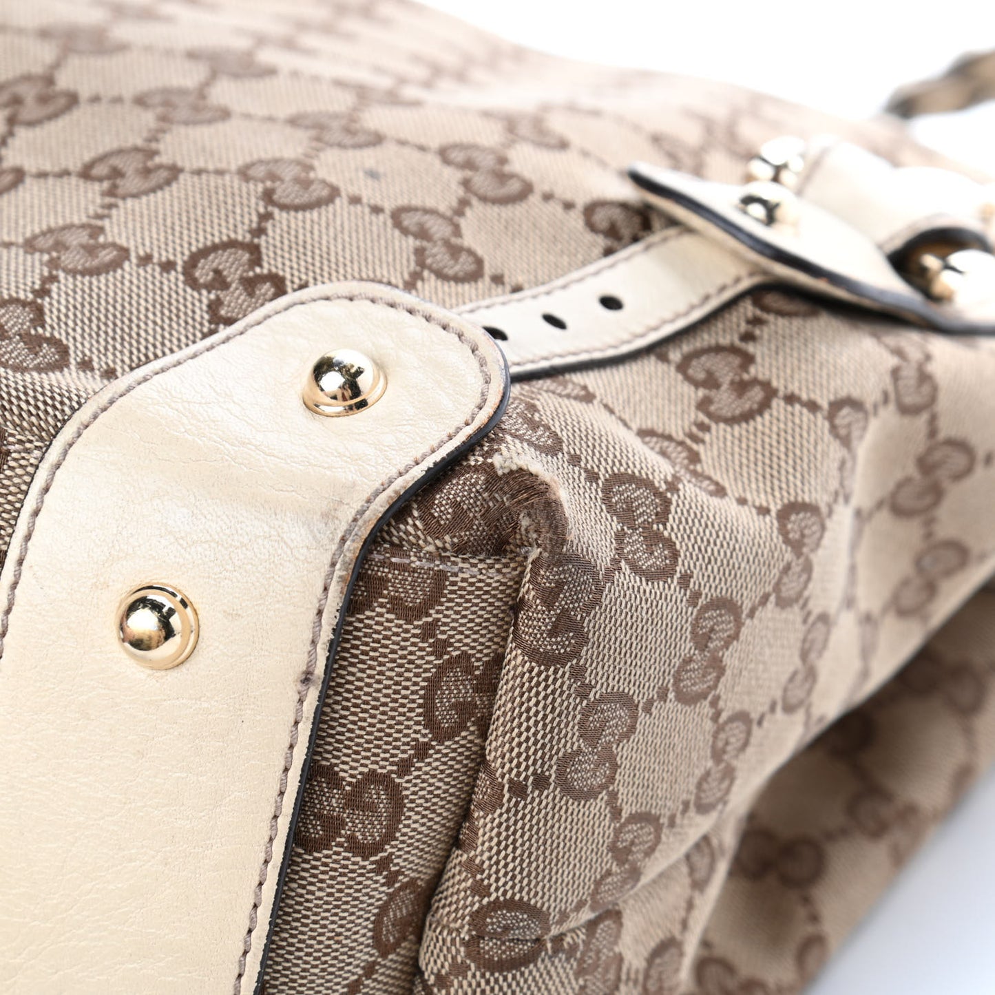 Monogram Small Pelham Shoulder Bag Off White