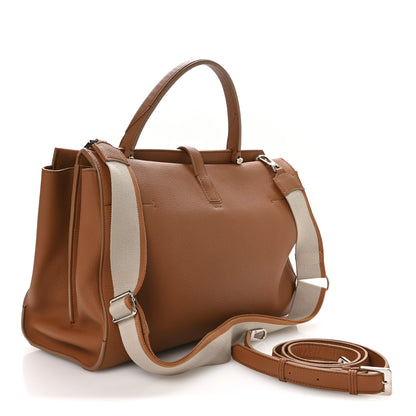 Loro Piana Grained Calfskin Cluisee Large Shoulder Bag 3 of 11