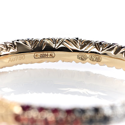 Gucci 18K Yellow Gold Black Diamond Topaz Sapphire Ouroboros Snake Ring 51 5.75 6 of 8