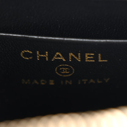 Chanel Tweed Quilted Mini Clutch With Chain Black White 6 of 11