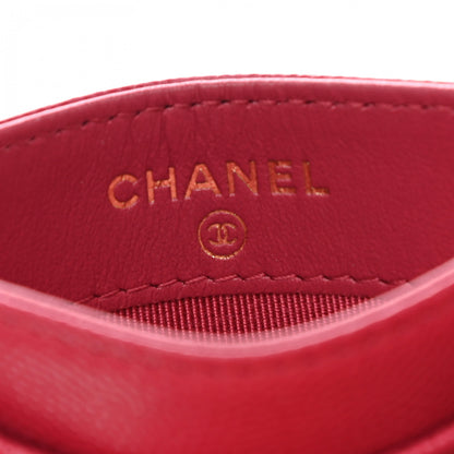 Chanel Caviar Quilted Card Holder Dark Pink 6 of 8