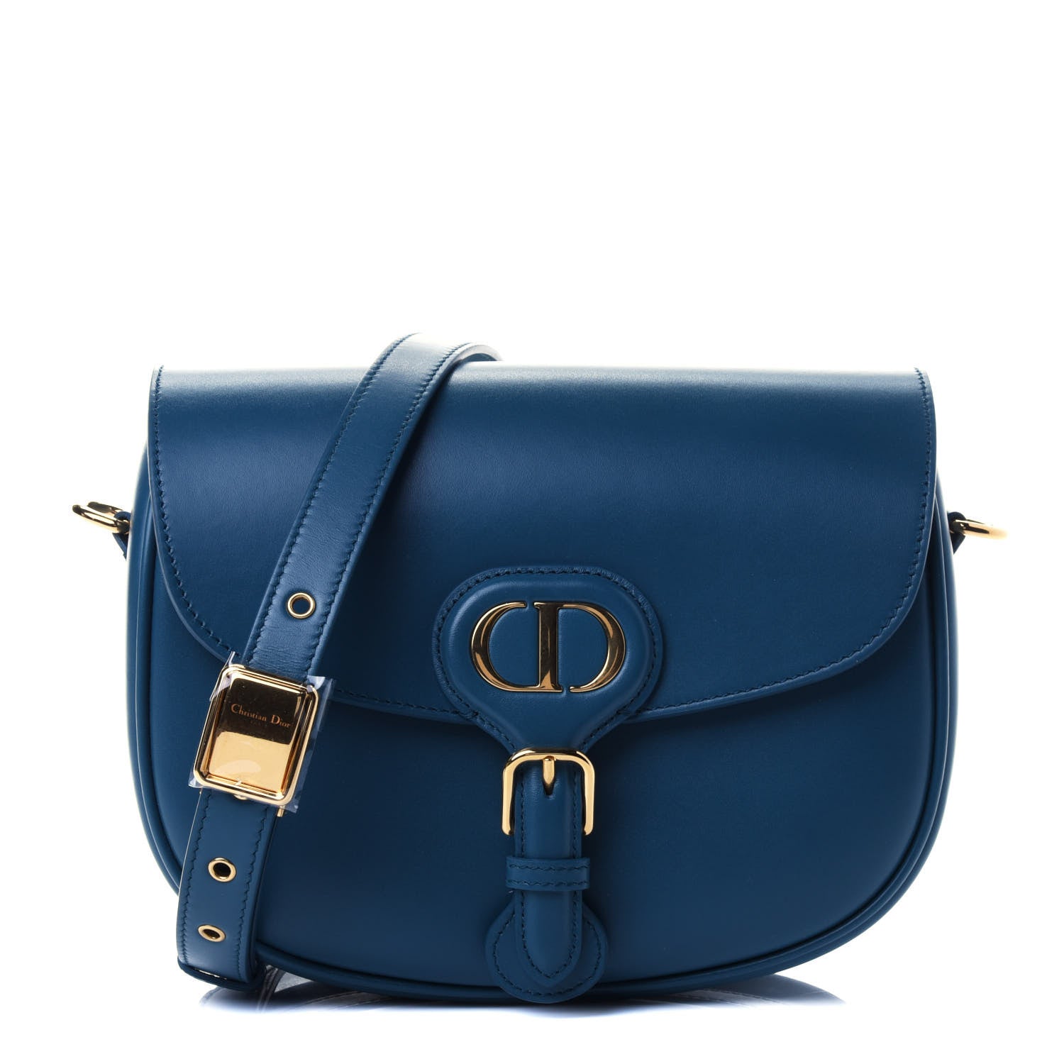 Christian Dior Box Calfskin Medium Bobby Flap Blue 1 of 4
