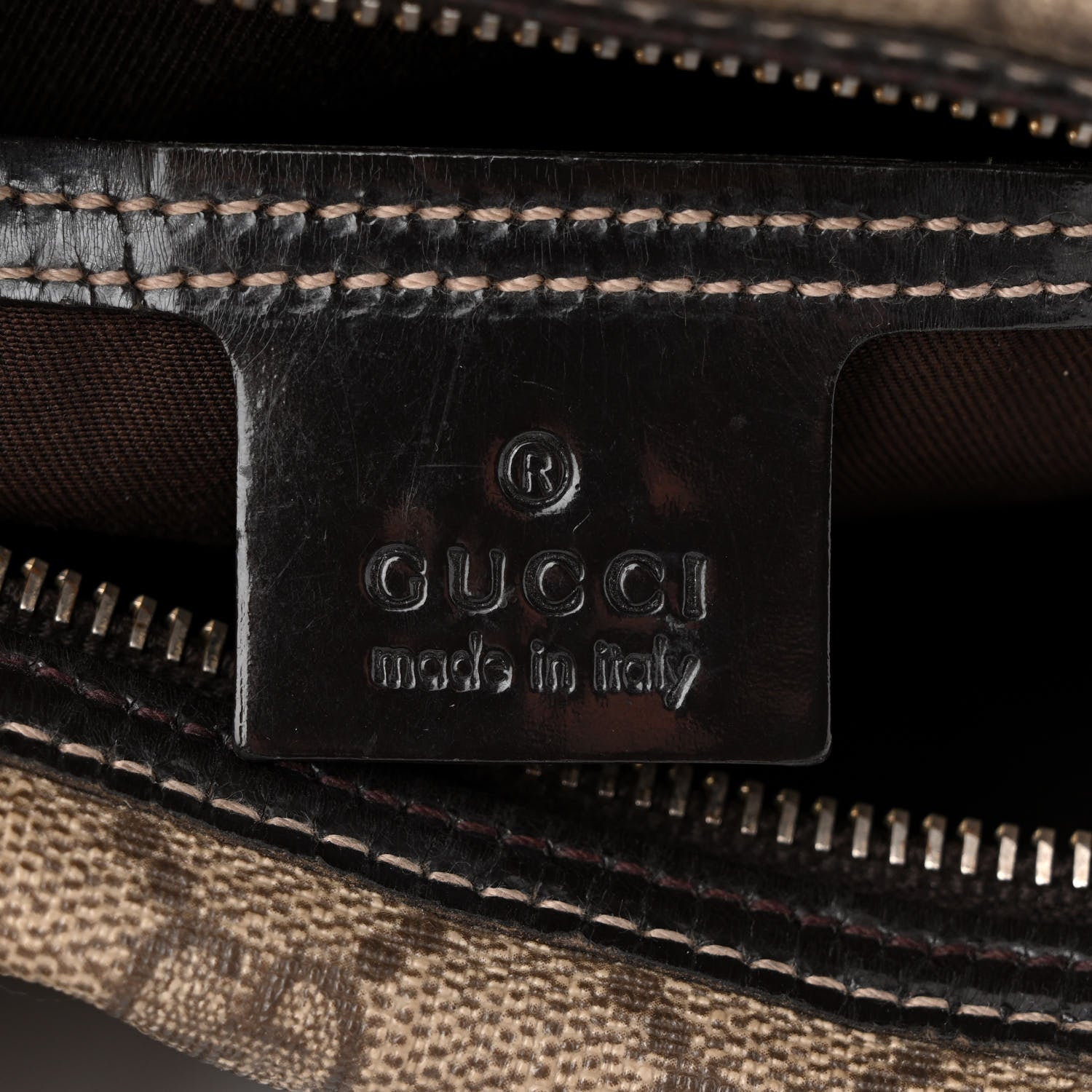 Gucci GG Plus Monogram Medium Joy Boston Dark Brown 6 of 12
