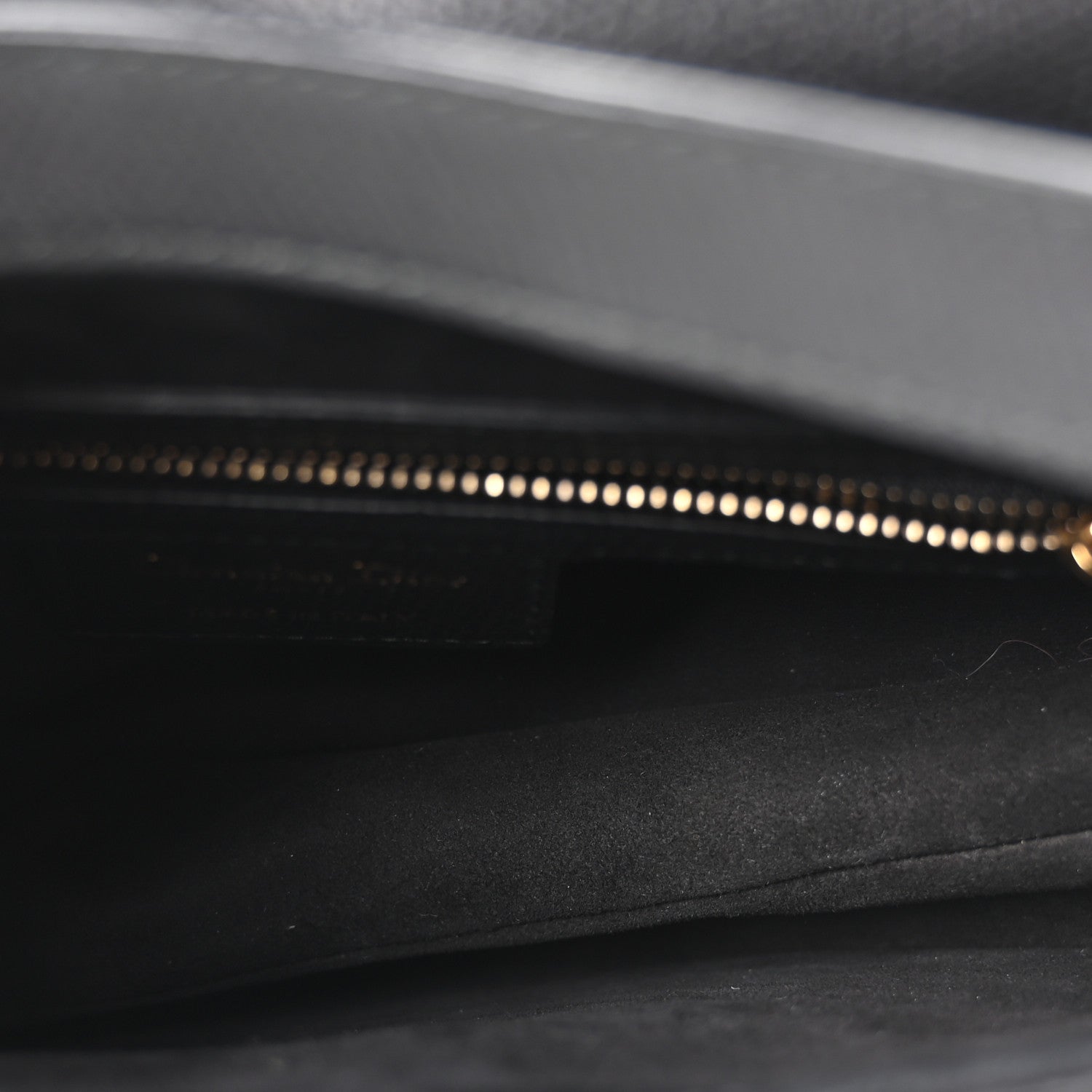 Christian Dior Grained Calfskin Saddle Bag Black 5 of 10