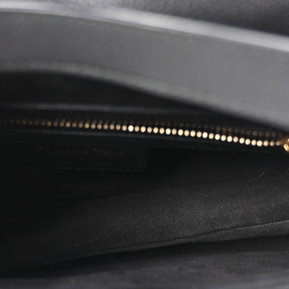 Christian Dior Grained Calfskin Saddle Bag Black 5 of 10
