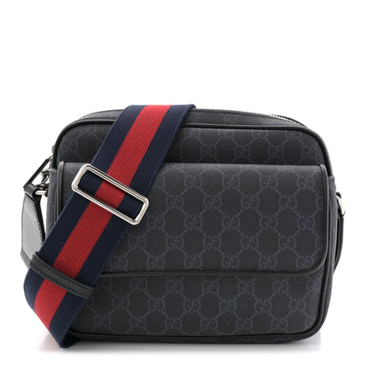 Gucci GG Supreme Monogram Small Crossbody Bag Black 1 of 10