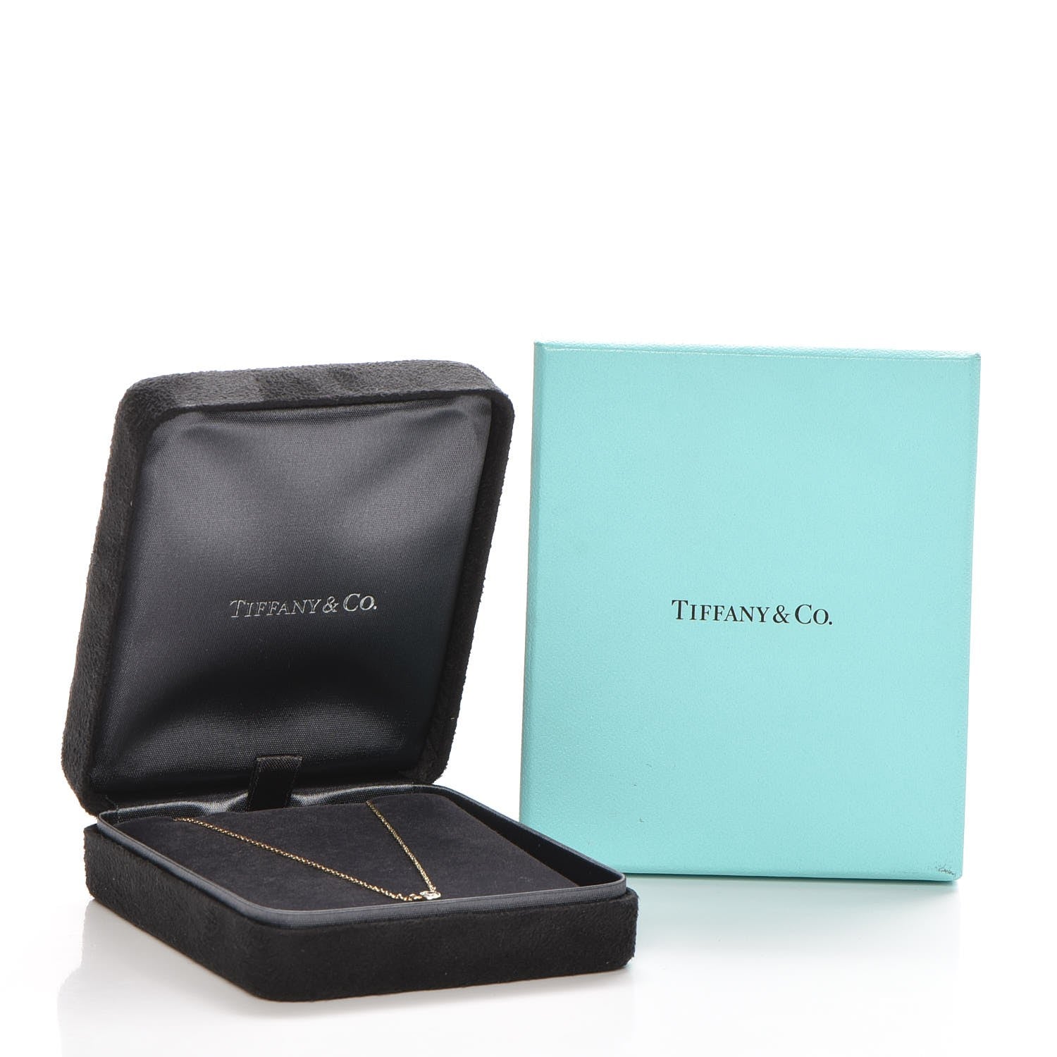 Tiffany 18K Yellow Gold Diamond .17ct Elsa Peretti Diamonds by the Yard Pendant Necklace 6 of 6