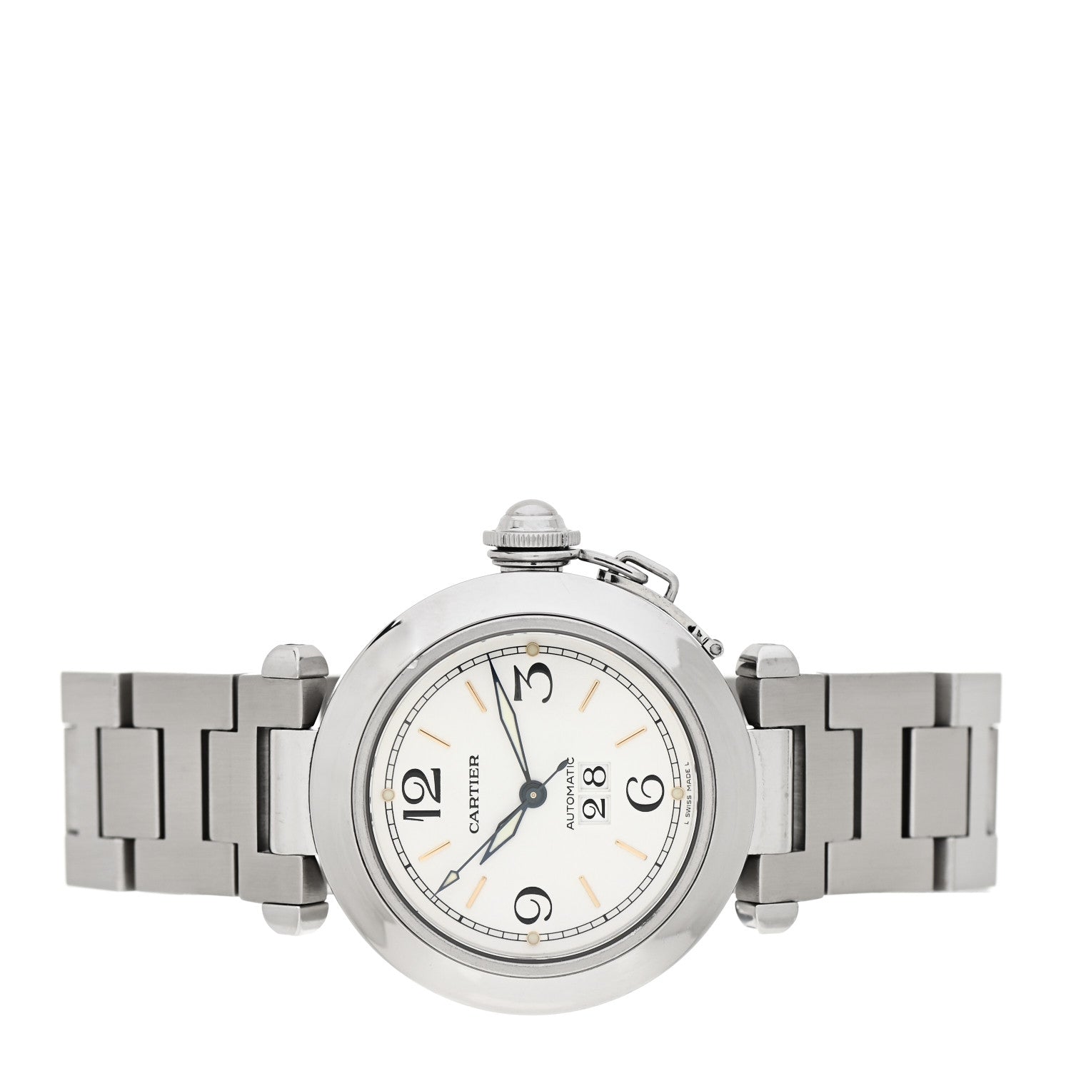 Cartier Stainless Steel 35mm Pasha C Big Date Automatic Watch 2 of 4