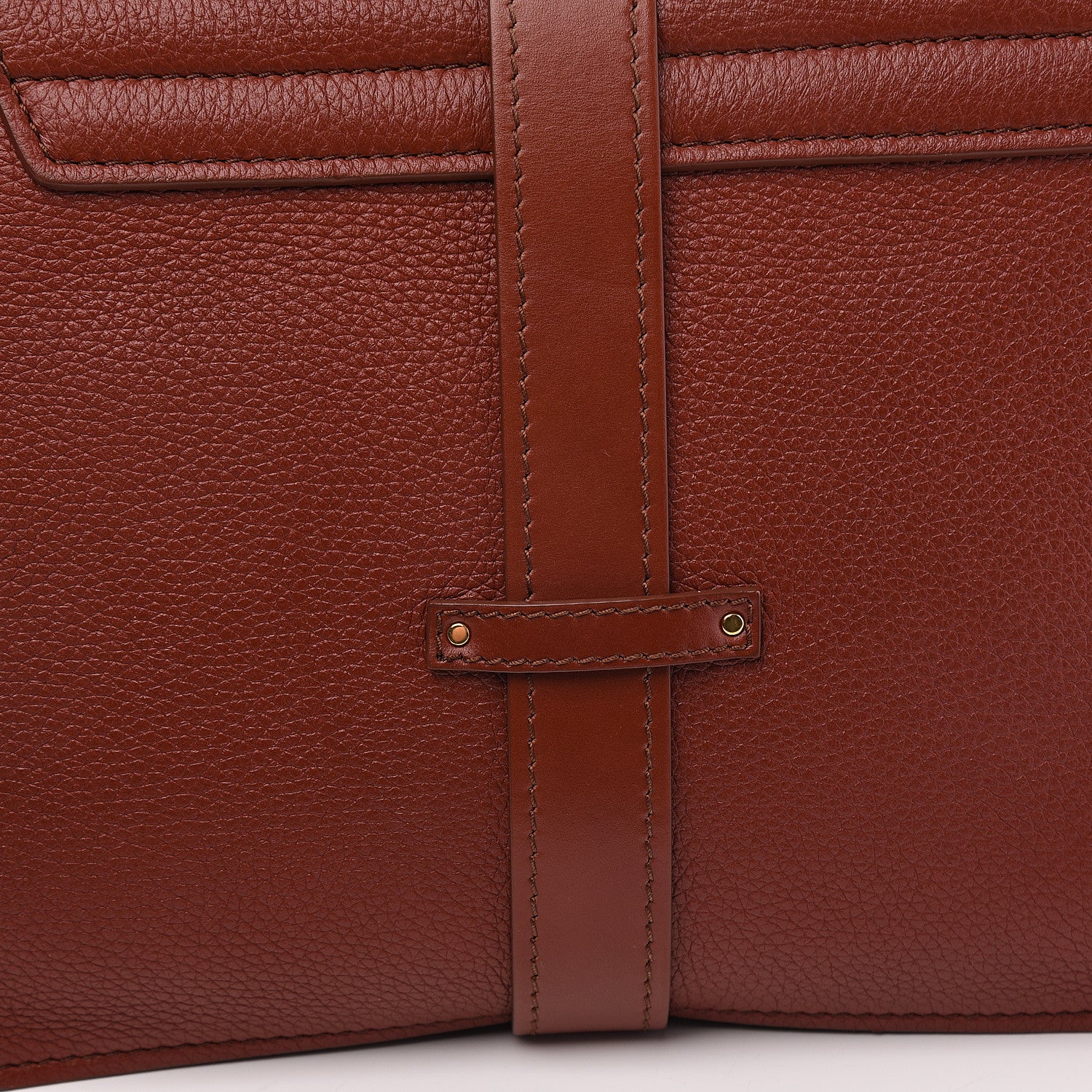 Chloe Shiny Grained Calfskin Medium Aby Day Shoulder Bag Sepia Brown 10 of 10