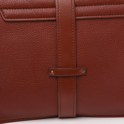 Chloe Shiny Grained Calfskin Medium Aby Day Shoulder Bag Sepia Brown 10 of 10
