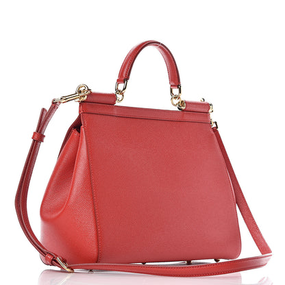 Dolce & Gabbana Dauphine Medium Miss Sicily Satchel Red 3 of 11