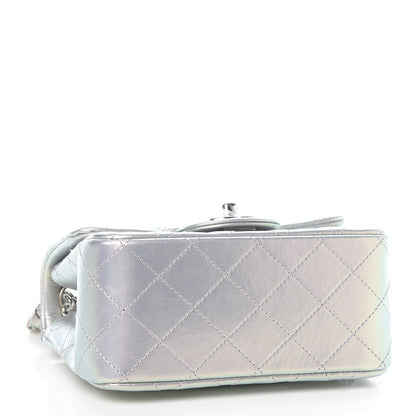 Chanel Iridescent Calfskin Quilted Mini Square Flap Light Purple 4 of 11