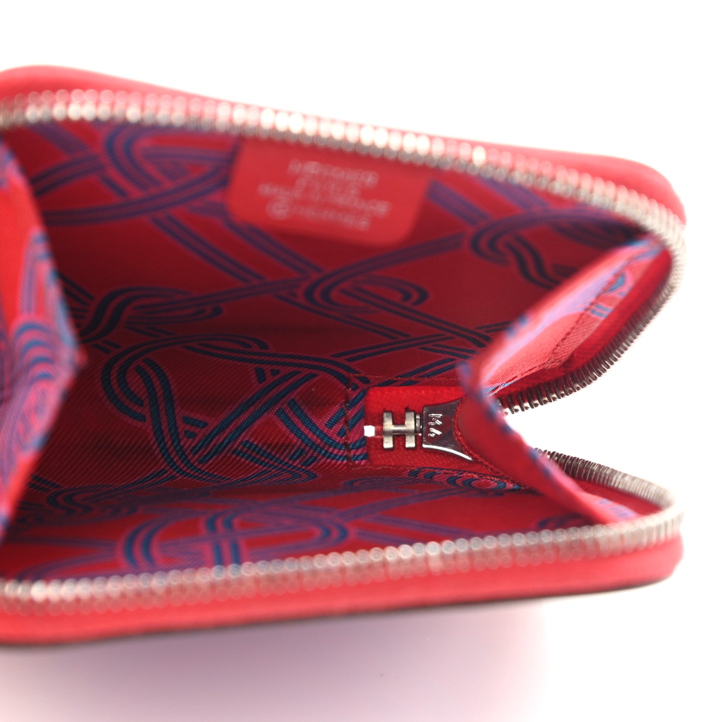 Swift Noeuds Marins Print Silk'in Compact Wallet Rouge De Coeur Bleu Frida
